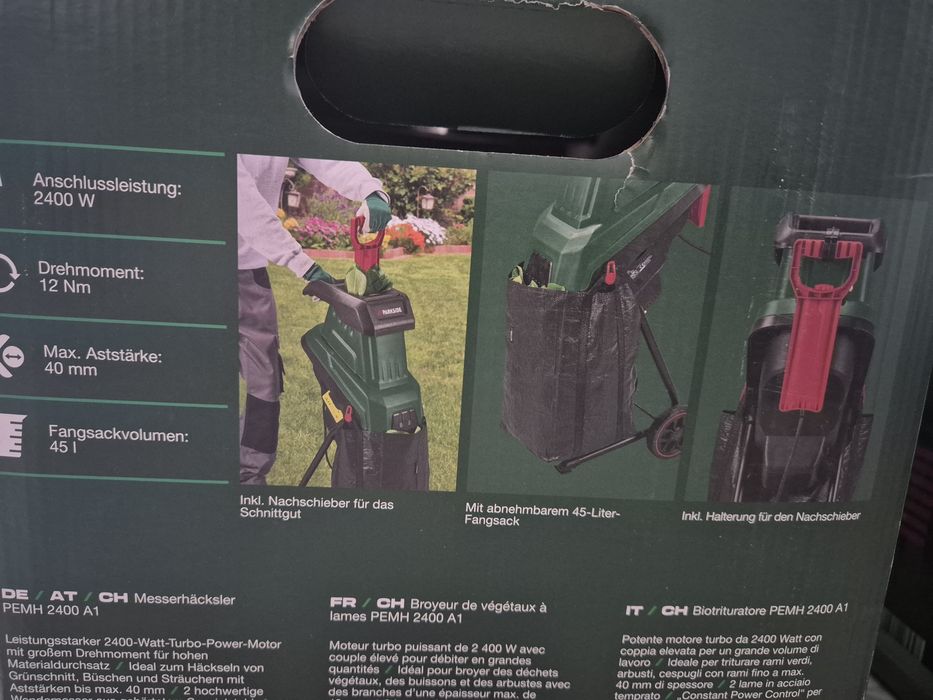 Садовий подрібнювач гілок Parkside  PMH  2400