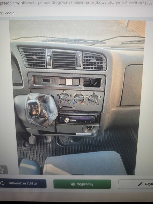 Laweta Pomoc Drogowa zamiana na osobowy      24500 zł