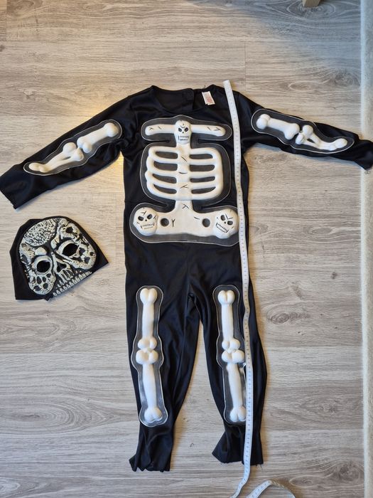 Strój kościotrup  5 - 6 lat 110 - 122 na Halloween