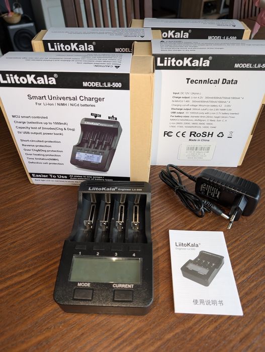 Зарядка для акумуляторів Liitokala Lii-500 Wi-Fi Tuya Smart Life