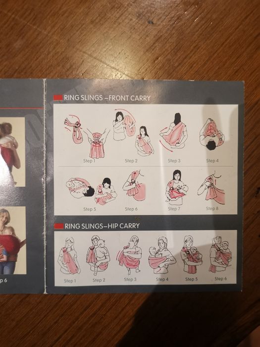 Sling para bebé em preto