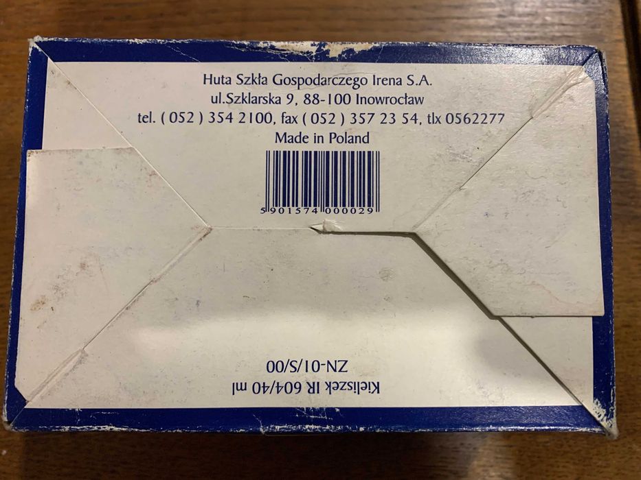 Kieliszki do wódki huta szkła Irena