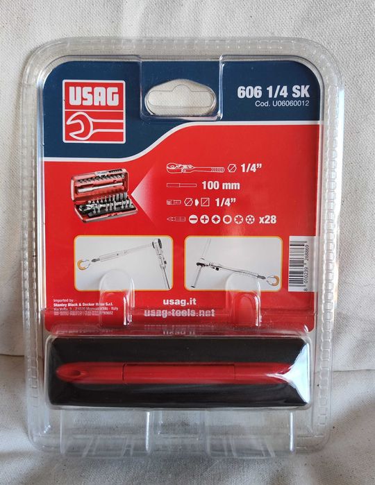 Conjunto de bits e roquete 606 1/4", 31 pcs | NOVO