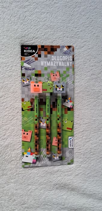 Długopisy wymazywalne Minecraft