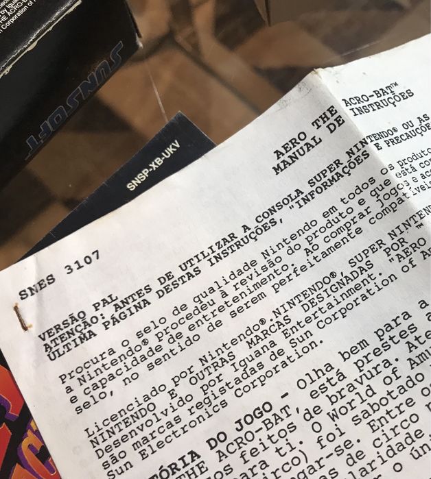 Snes Aero the Acrobat Super Nintendo Pal