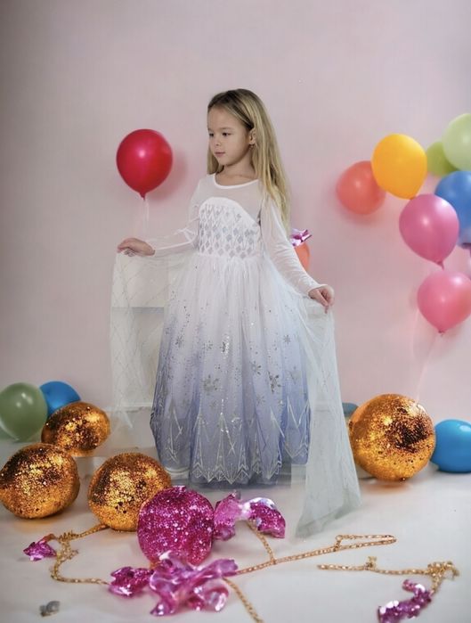 Сукня принцеси Ельзи.  Святкова сукня на хеллоуин