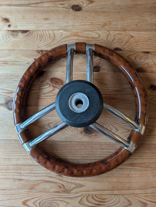 Kierowca koło sterowe do łodzi drewno