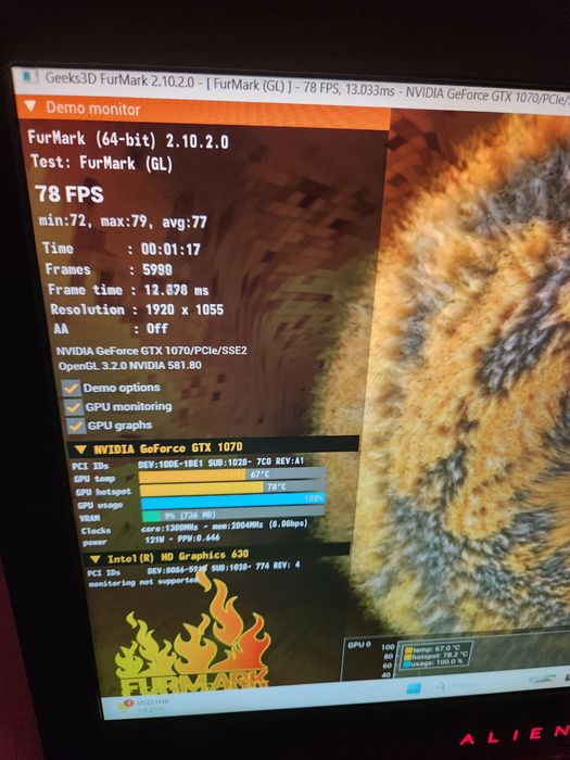 ігровий монстр Alienware 15 R3_i7_nVidia GTX 1070_15.6" 120Hz GSYNC