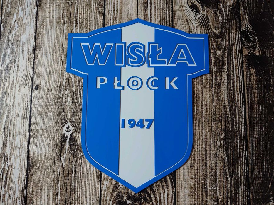 Wisła Płock herb na ścianę do pokoju salonu dla fana klubu 95cm