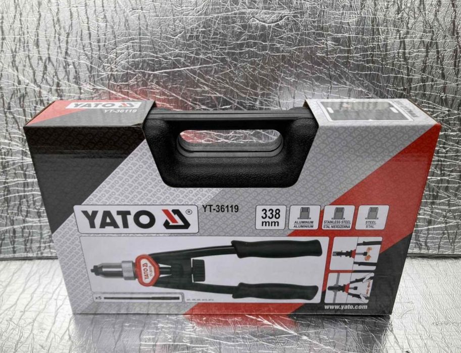 Ручний заклепочник M5, M6, M8, M10, M12 мм важільний YATO YT-36119