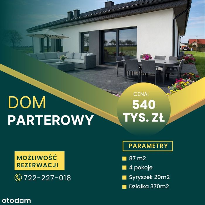 1 Dostępny- Ostatni- Parterowy- Piękny Design Budynku | 2 km od Leszna