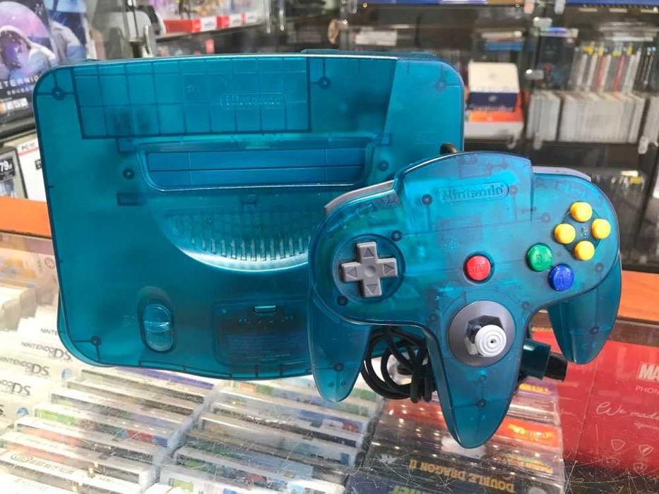 Konsola Nintendo 64 Clear Blue + Jumper Pack Sklep Irydium