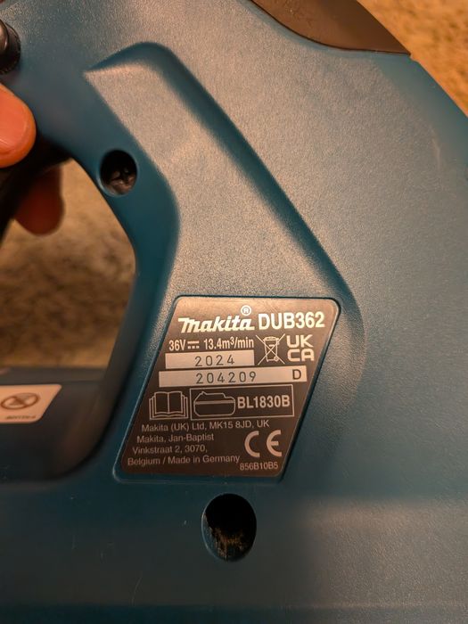 Soprador Makita LXT DUB362