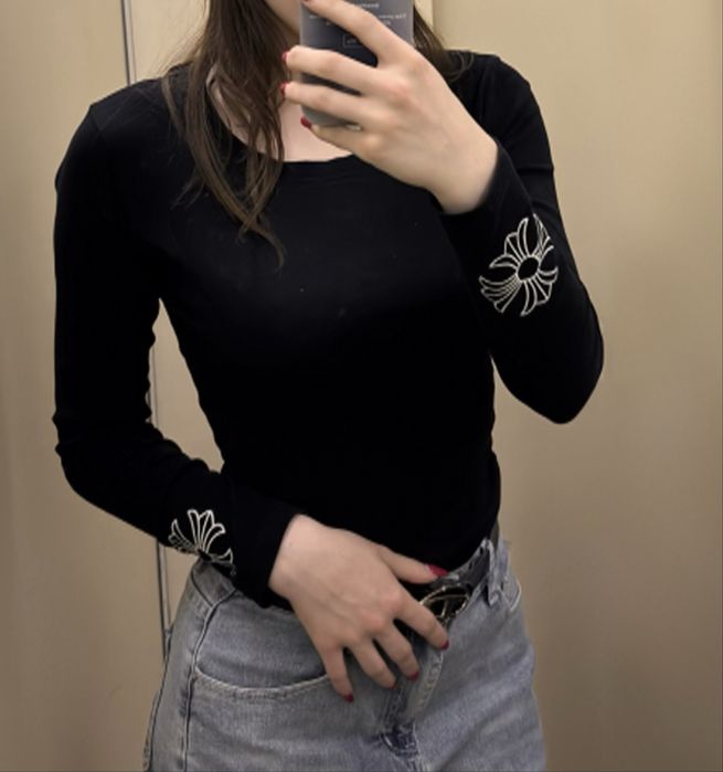 Chrome hearts longsleeve  лонгслів лонгслив хром хартс