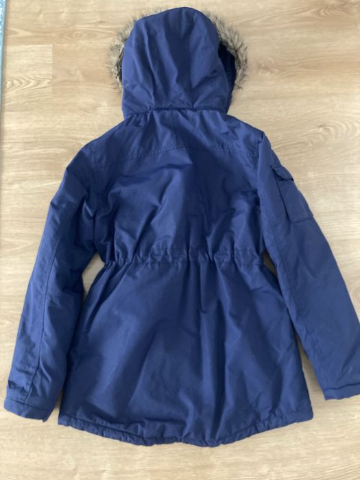 Granatowa kurtka parka Cubus S