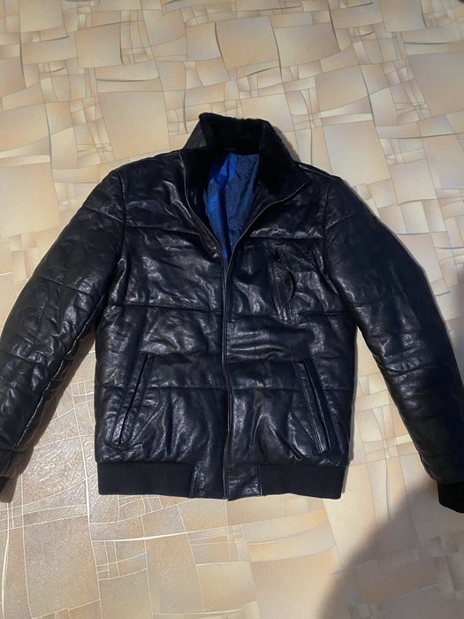 Продам кожаную куртку мужская, зима