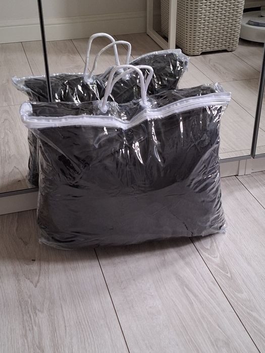 czarny pokrowiec na meble ogrodowe 280x204x106 jak nowy ze ściągaczem