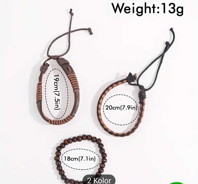 Zegarek Męski + 3 Bransoletki Idealny Prezent