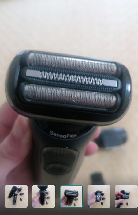 Máquina de Barbear Maquina barbear Braun Series 6 61-N1200S - Preto