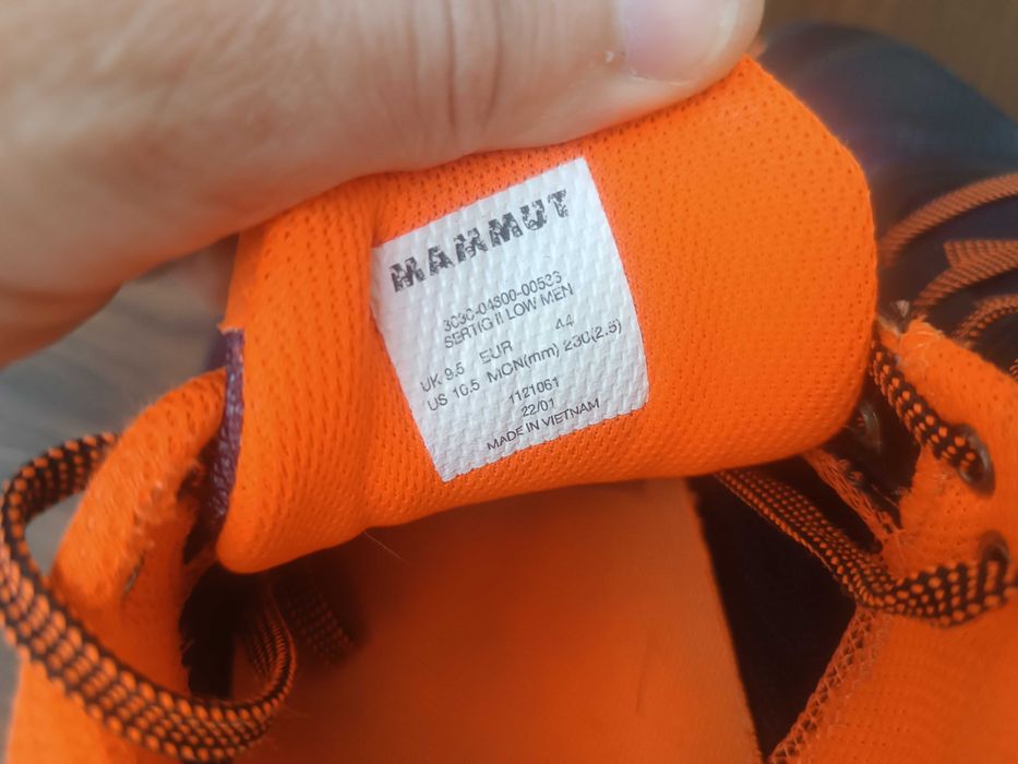 Кроссовки трекинговые Mammut Sertig II Low 44 размер 28 см