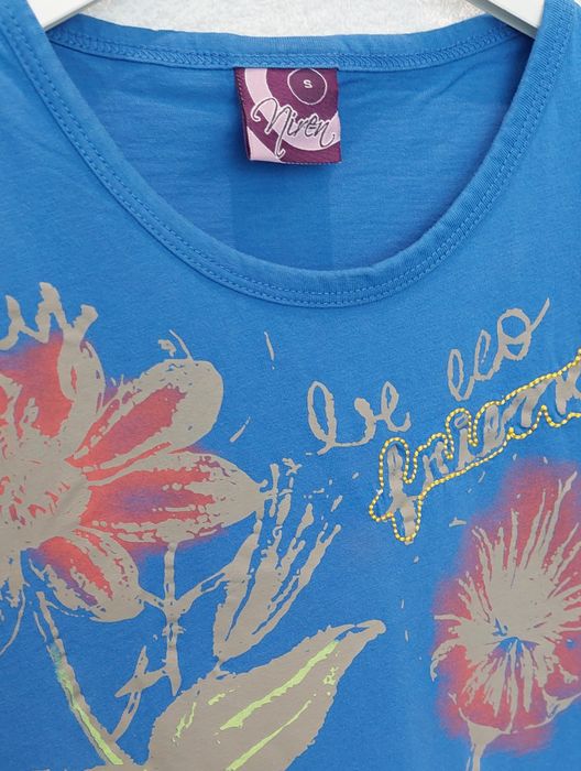 Bluzka koszulka t-shirt Niren Butik S chabrowy