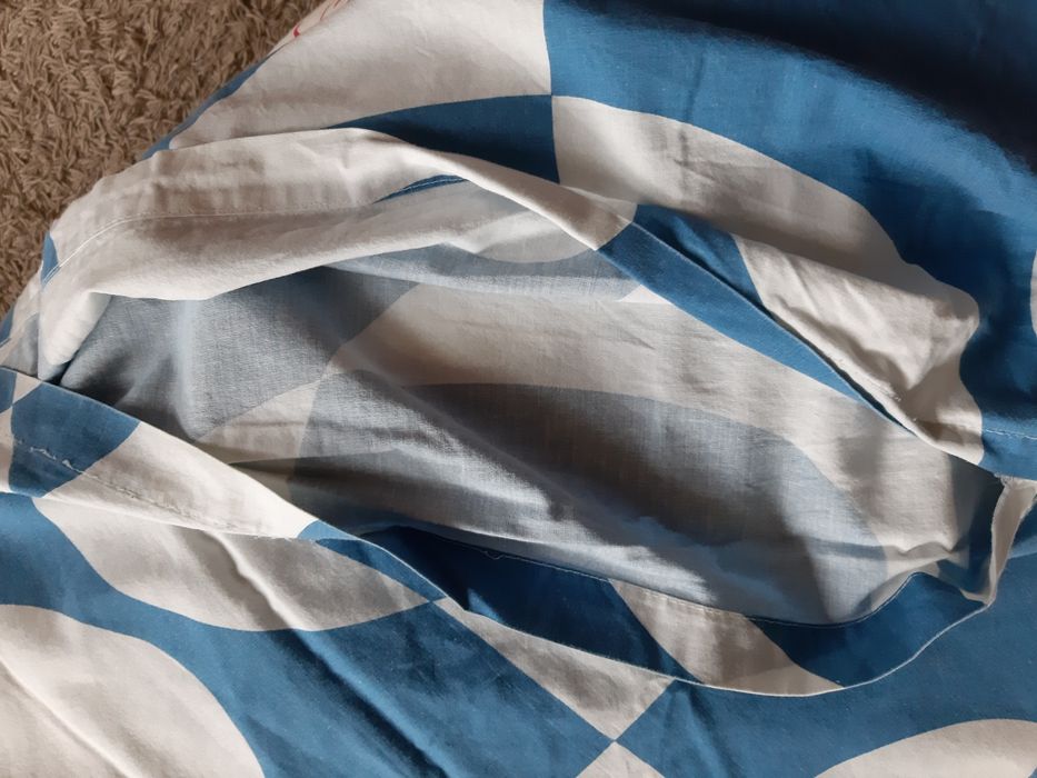 Poszewka ok 190x195 bawełna vintage prl wzory geometryczn boho pościel