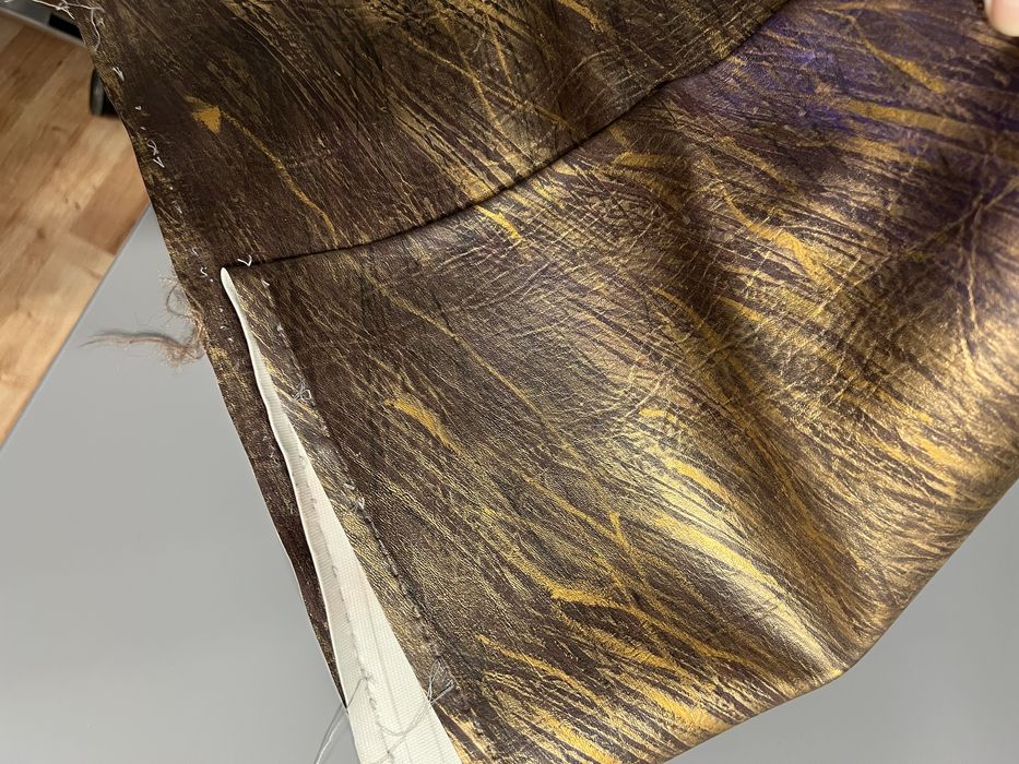 Okazja! Skóra ekologiczna malowana metalizowana