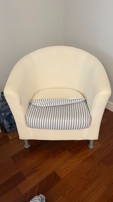 Fotel Ikea Tullsta kubełkowy wymienny pokrowiec