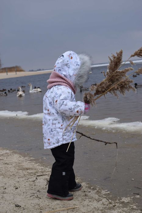 Зимова куртка-парка дитяча з опушкою DoRechi