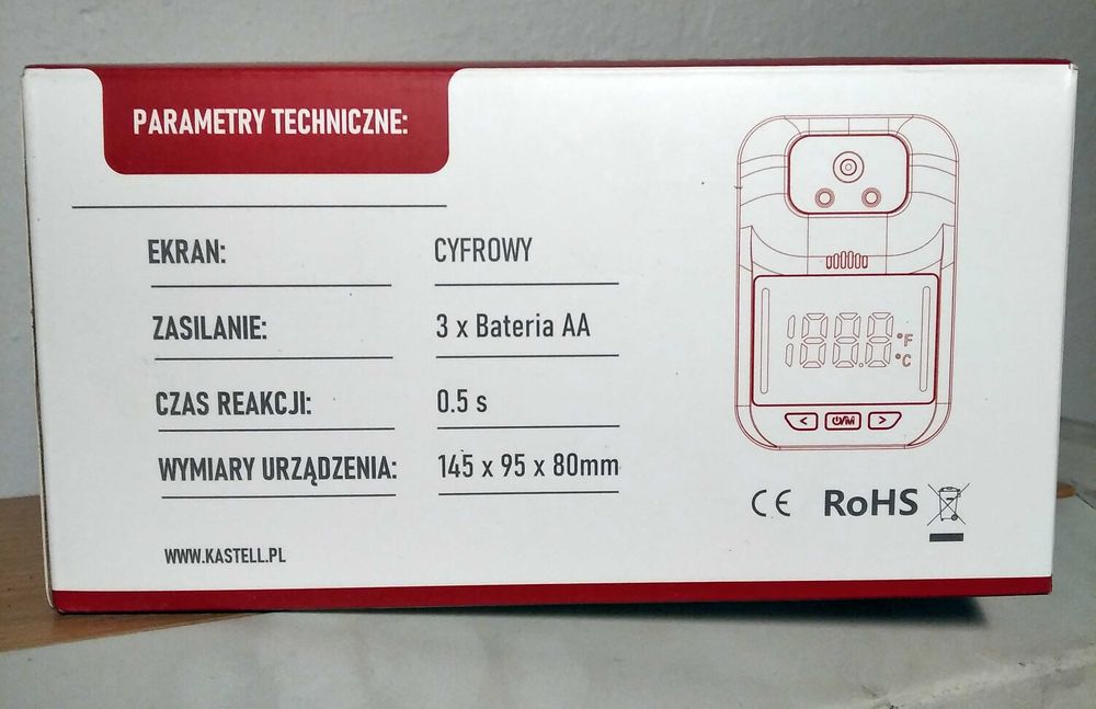 Termometr bezdotykowy Kastell