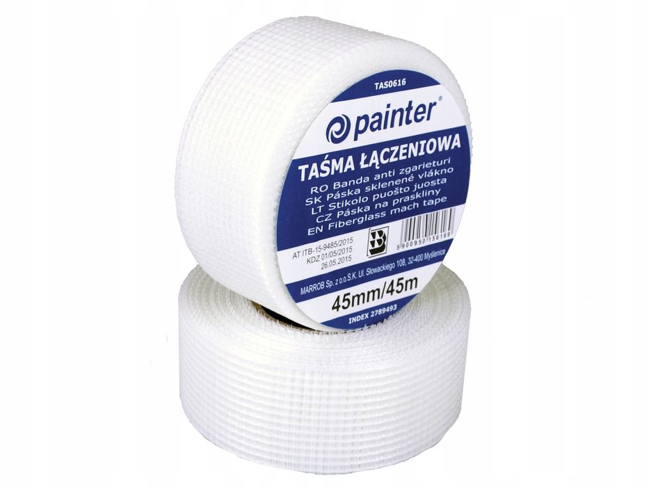 PAINTER Taśma Antyrysowa 42mm/10m do Płyt Regips