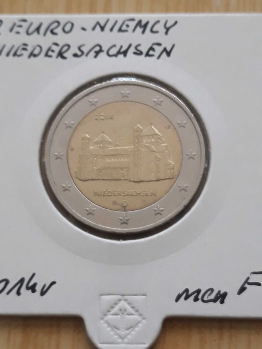 2 Euro Niemcy Niedersachsen 2014 r. men F