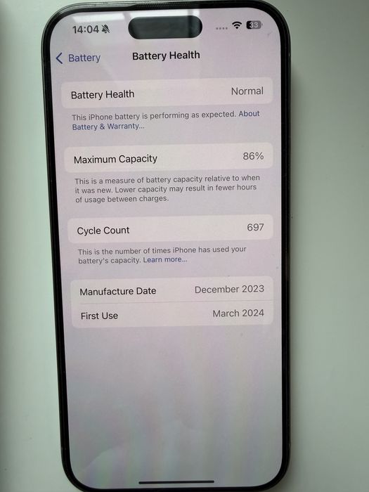 Iphone 15 pro 256gb Silver