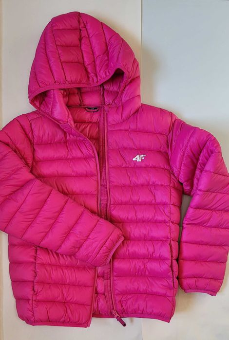 Kurtka 4F nowa , Fuksja dziewczynka rozm.164