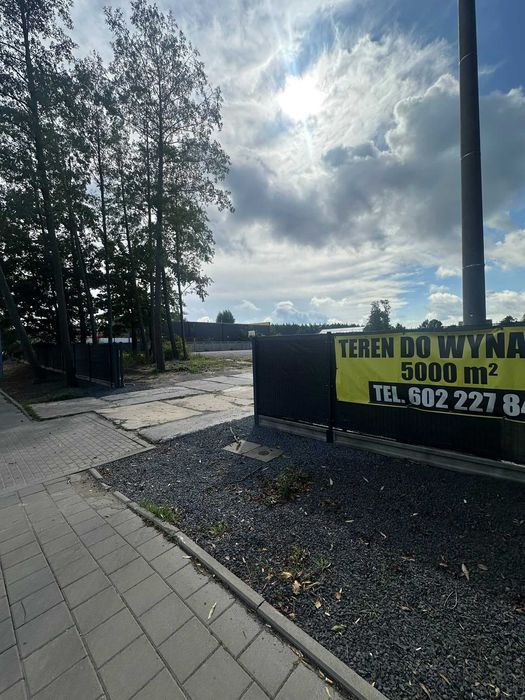 Łódź/Widzew - działka do wynajęcia 5000 m2 ul.Rokicińska
