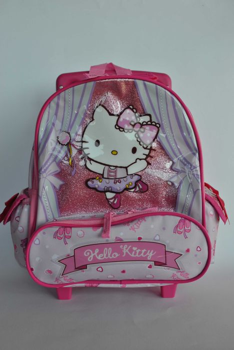 Рюкзак для дівчинки Hello Kitty на колесах