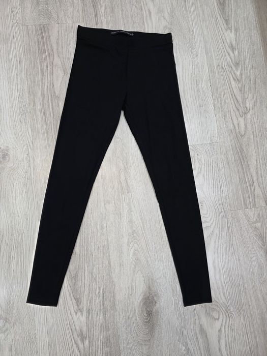 Legginsy 2 pak czarne klasyczne gładkie Next XS