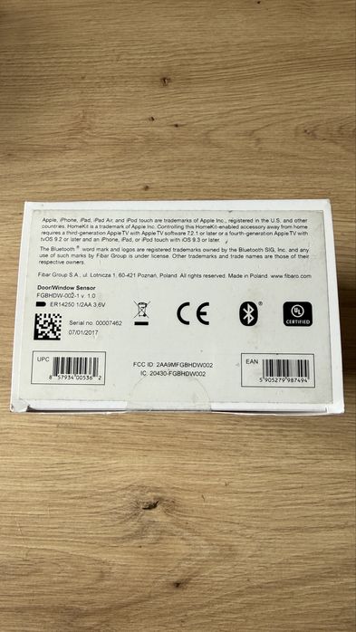 Fibaro czujnik otwarcia drzwi / okna