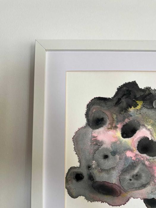 Pintura abstrata em acrílico