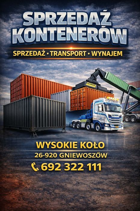 Kontenery Morskie 40HC 20HC Sprzedaż Wynajem Transport