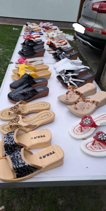 Klapki damskie nowe różne modele hurt