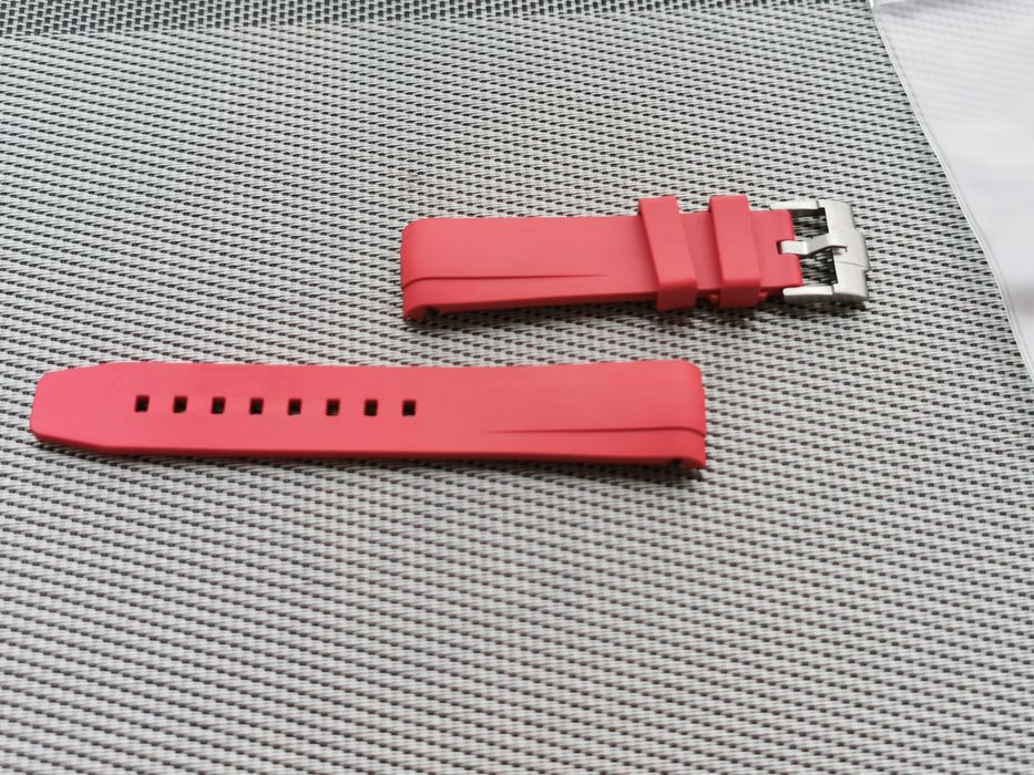 Nowy Pasek Omega Seamaster 300M Wristbyddys Czerwony 20mm