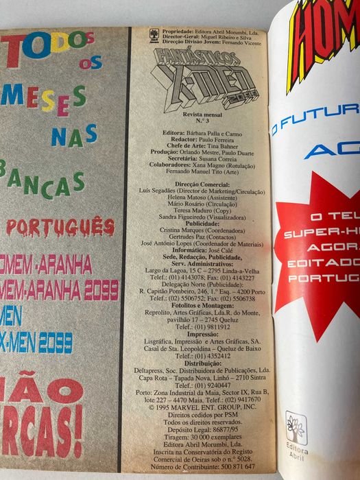 Fantásticos X-Men 2099 N.º 3 (1995) HQ Banda desenhada Português PT