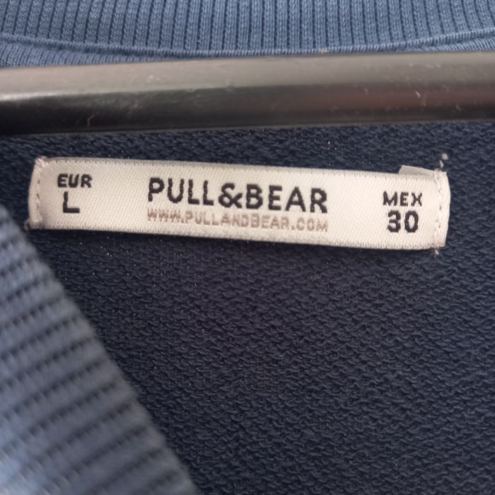 Bluza Pull & Bear niebieska modrakowa L
