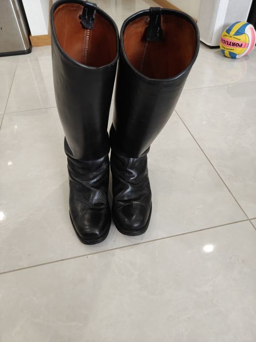 Botas de Cavalaria/Equitação em Pele Clássica