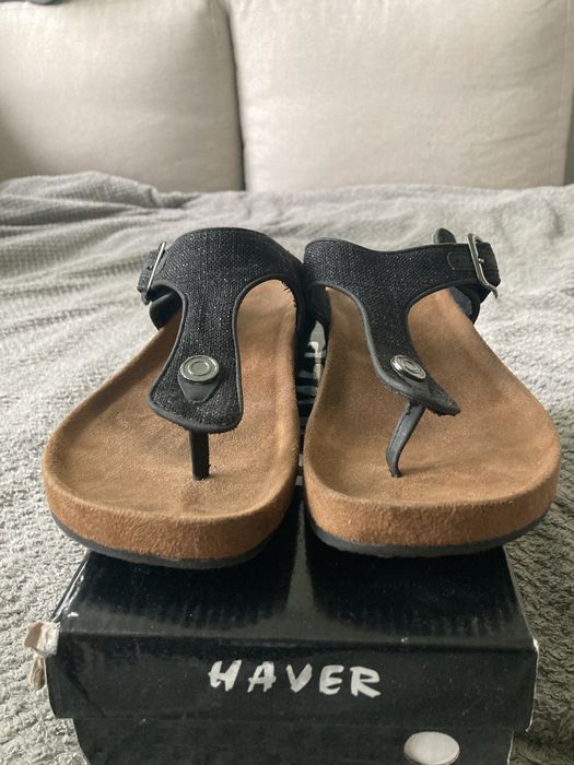 Klapkj Japonki na korku Czarne r.41