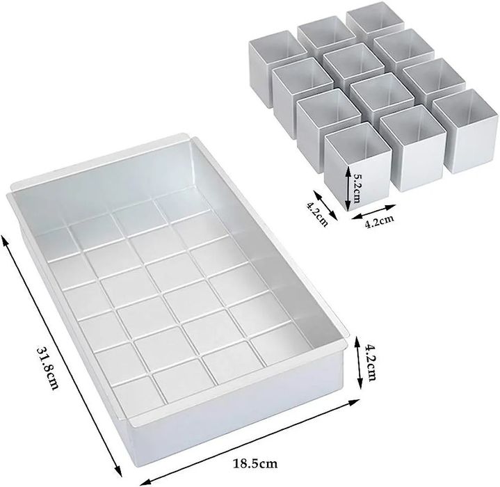 Forma do pieczenia cyfra litera wzory geometryczne