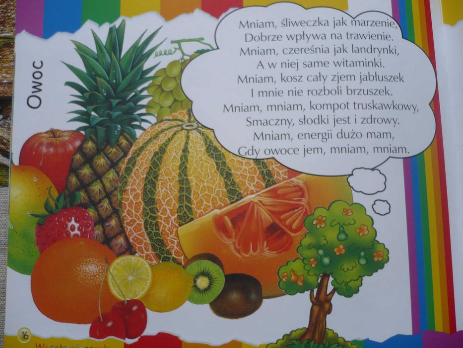 Książeczka edukacyjna "Rośliny" z serii "Wesołe wierszyki" - nowa