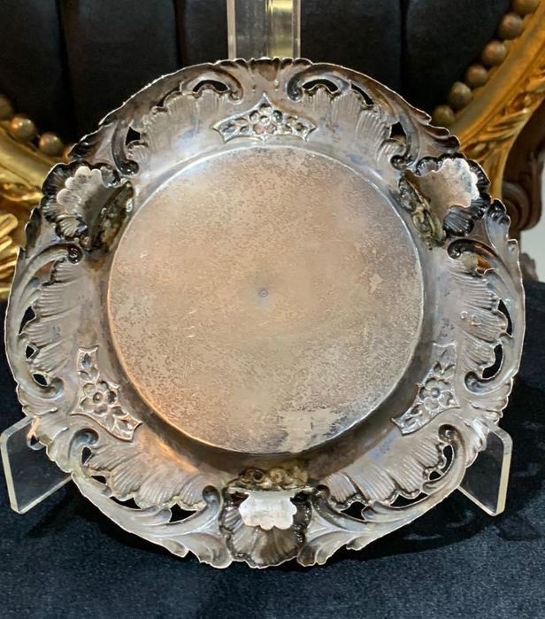 Bilheteira em prata portuguesa (contraste javali sentado).