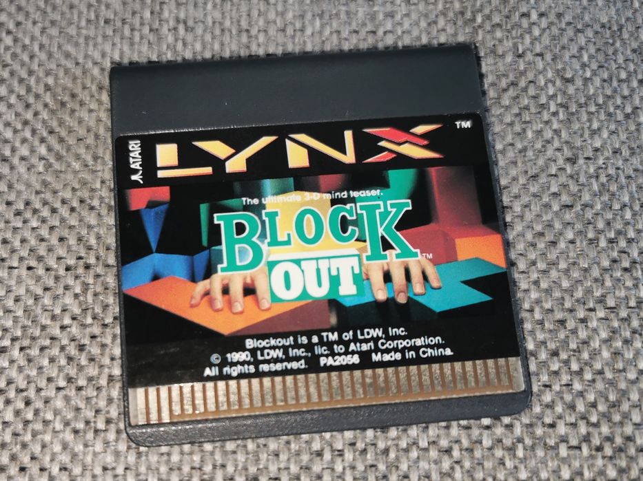 Block Out (tetris 3D) ATARI LYNX (polska gra) RZADKOŚĆ na rynku
